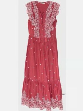 Ulla Johnson Red Dress Topline